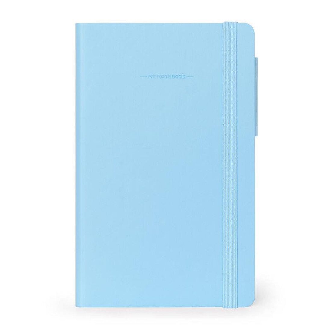 My Notebook - Lined - Medium - Sky Blue Cover LEGAMI