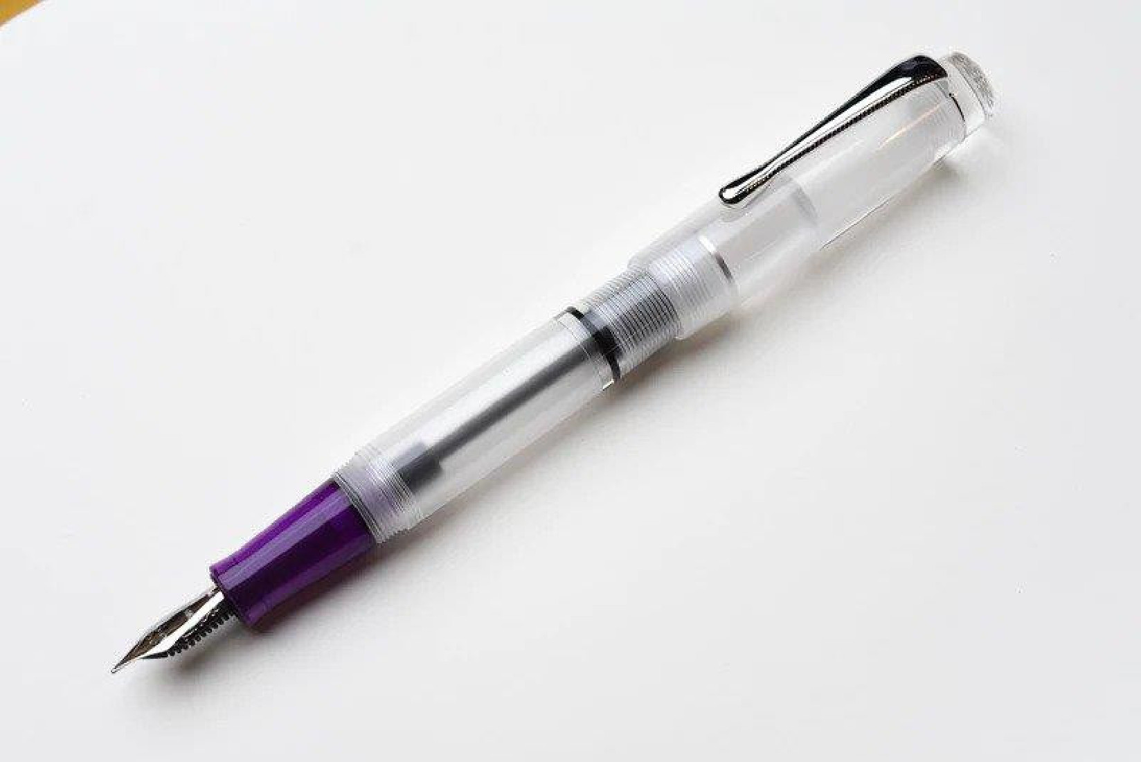 Opus 88 Halo Clear (purple grip) Fountain pen