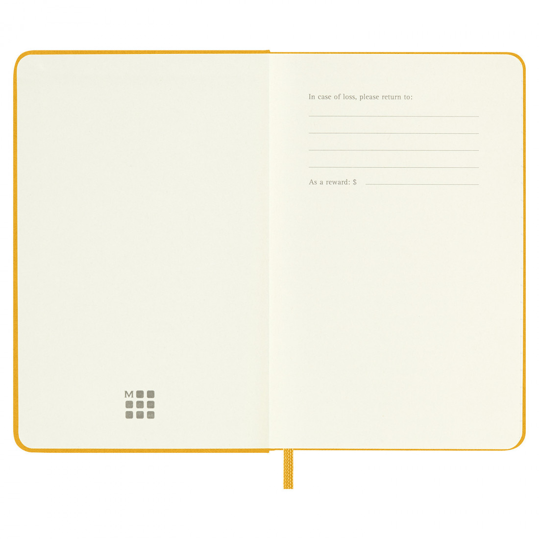 Notebook Large 13x21 Silk Orange Yellow Ruled Hard Cover Moleskine