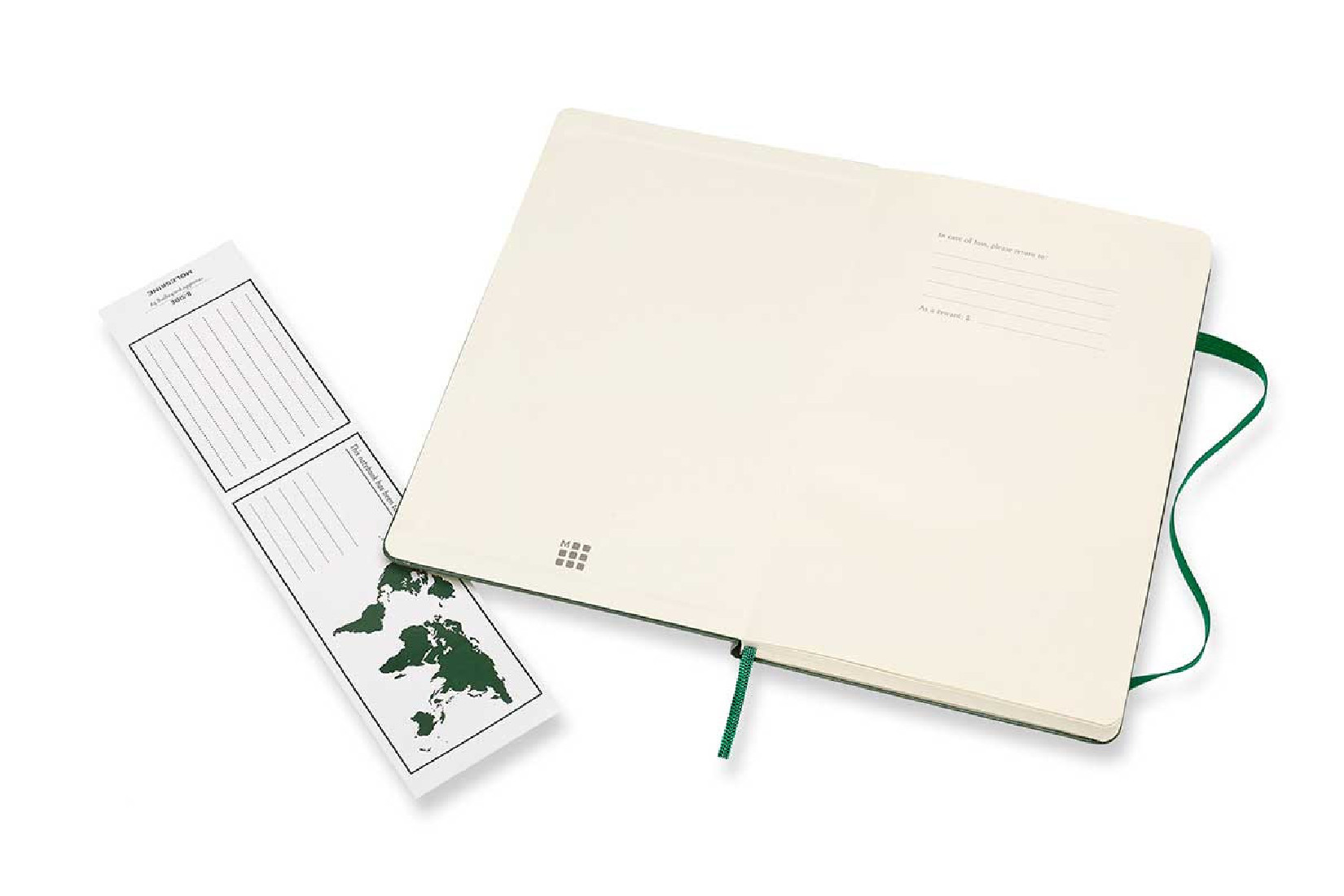 Notebook Large 13x21 Dotted Myrtle Green Hard Cover Moleskine M