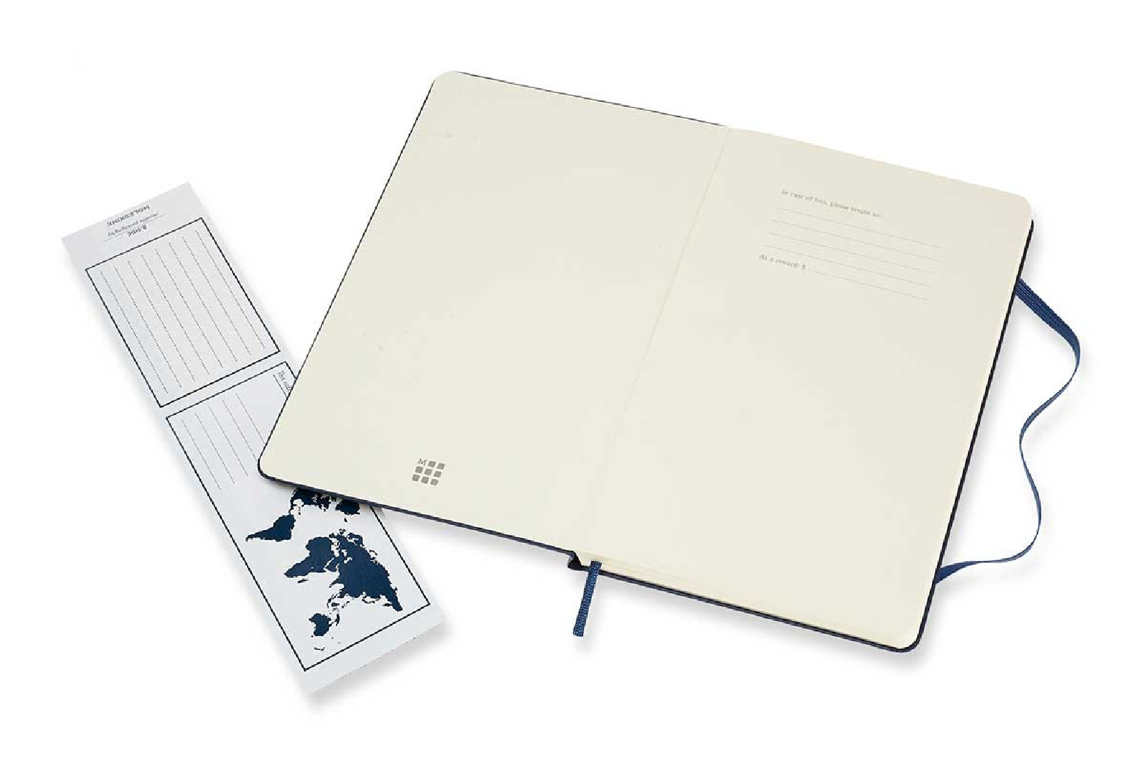 Notebook Large 13x21 Dotted Sapphire Blue Hard Cover Moleskine M