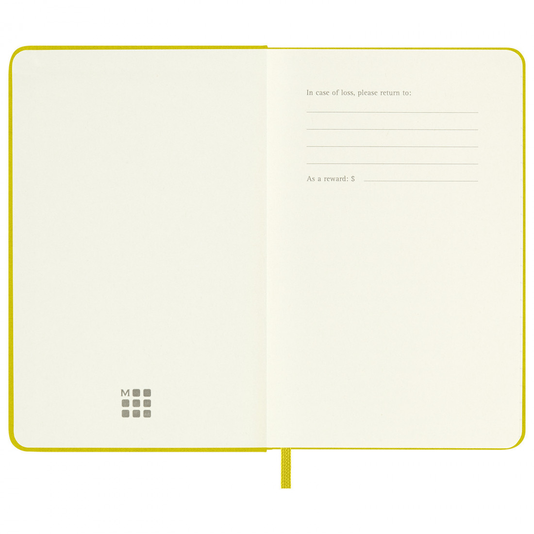 Notebook Large 13x21 Silk Hay Yellow Ruled Hard Cover Moleskine