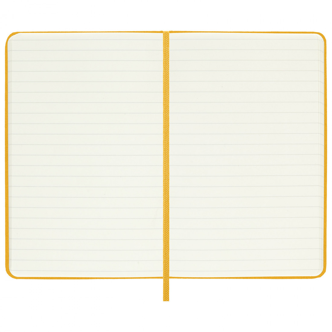 Notebook Extra Large 19x25 Silk Orange Yellow Ruled Hard Cover Moleskine