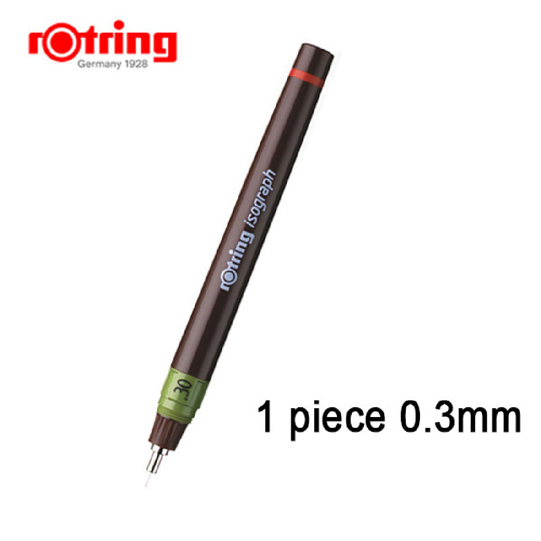 Rotring Isograph Junior Set with 3 Isograph Pens 0.2 mm  0.3 mm  0.5 mm with 1 Tikky Mechanical Pencil 0.5 mm and 4 ink cartridges