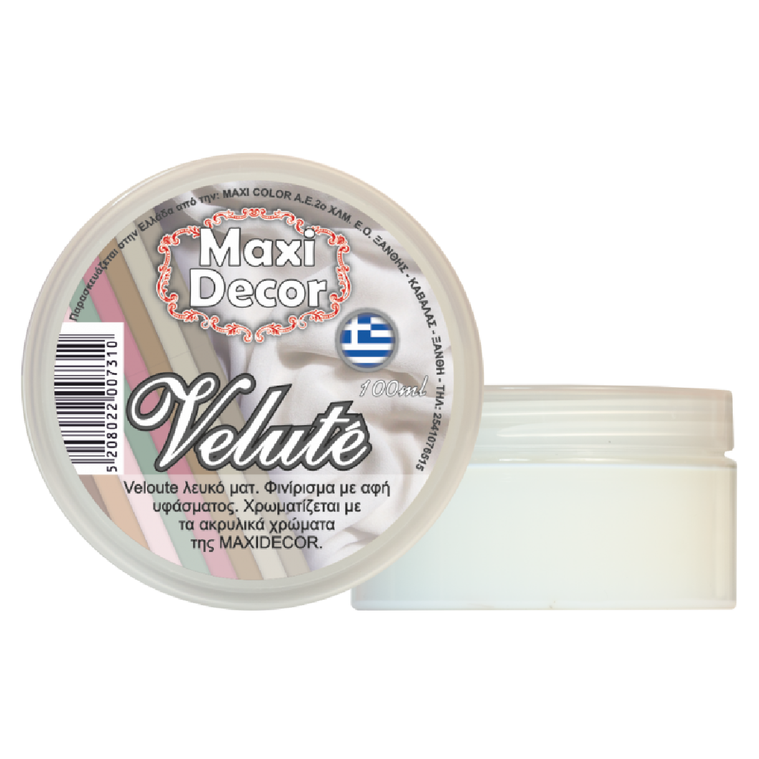 Λευκό ματ Velute 100 ml Maxi Decor