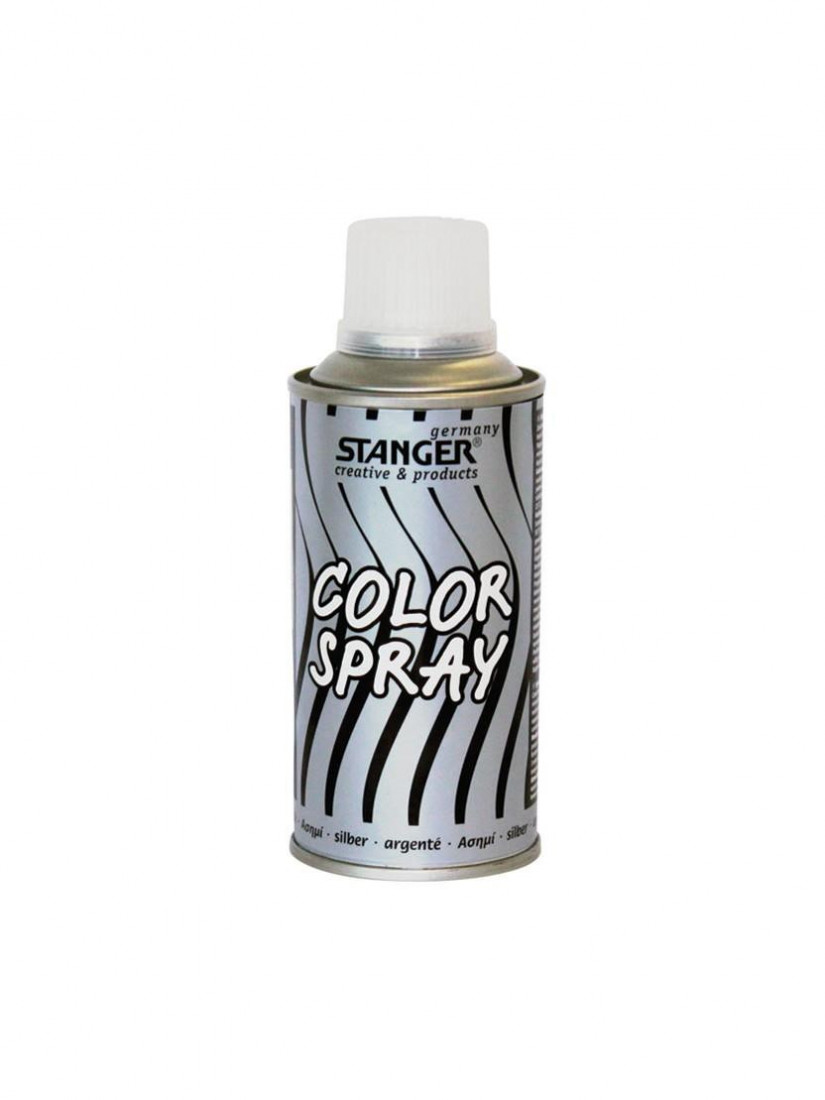 Χρώμα σε spray 150ml Ασημί Stanger
