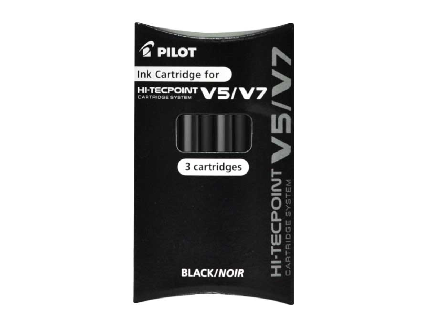 Ανταλλακτική Αμπούλα V5/V7 Μαύρη (Σετ 3 τεμαχίων)Pilot