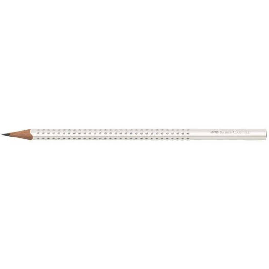 Μολύβι B Sparkle Grip White Faber Castell