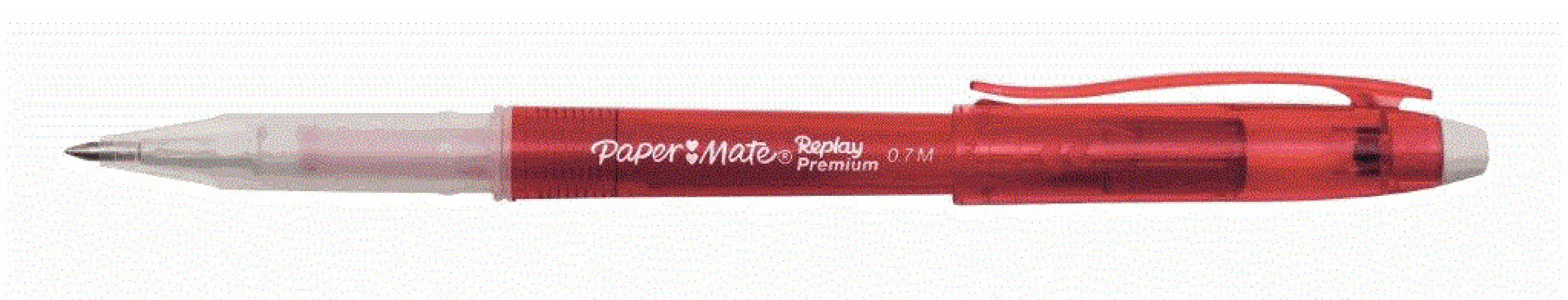 Erasable Pen 0.7 Red Replay  Pemium Paper mate