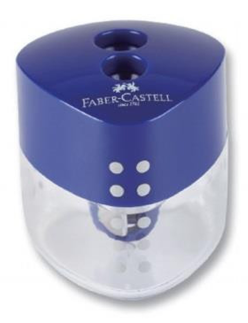 Ξύστρα μπλέ διπλής τρύπας Ν183101  Faber Castell