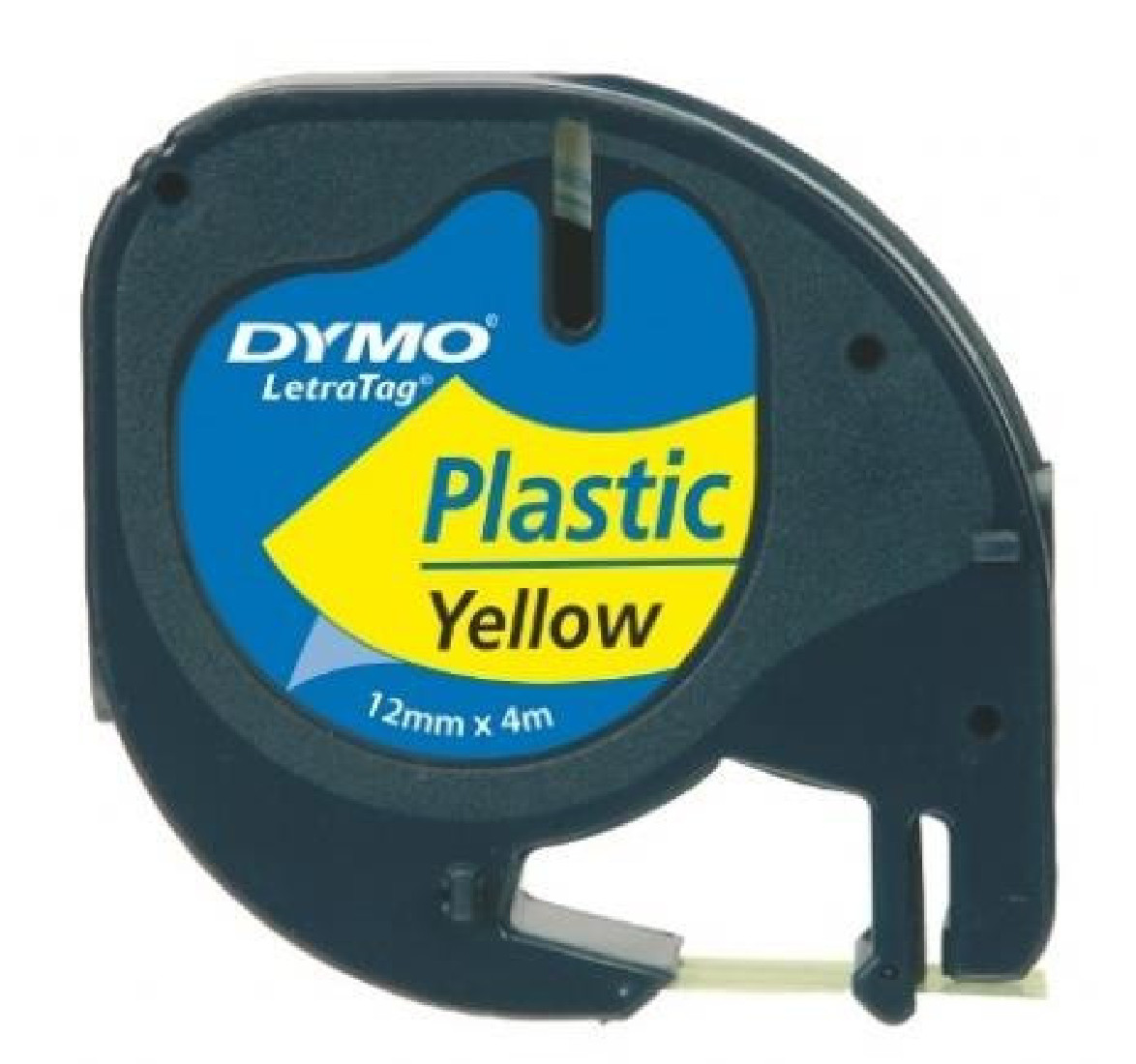 Dymo 91202 Letra Tag Tape 12mmx4m Polyester Yellow