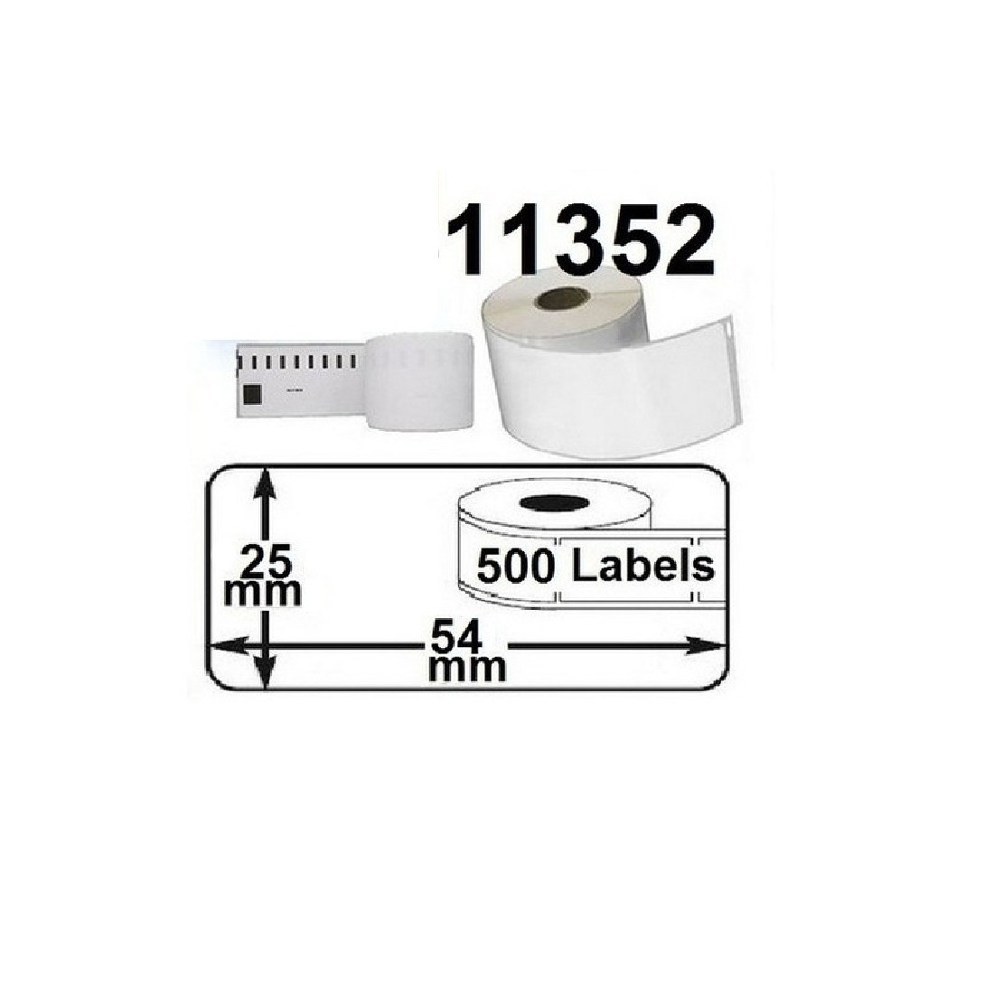 Dymo11352 LW Removable Address Labels 5,4x2,4cm S0722520