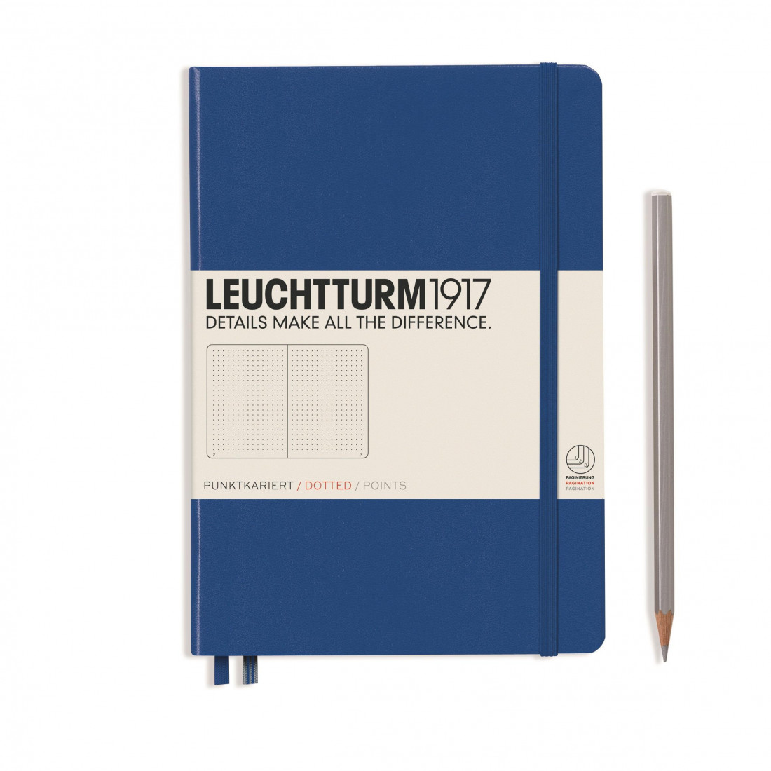 Leuchtturm 1917 Notebook A5 Royal Blue Dotted Hard Cover