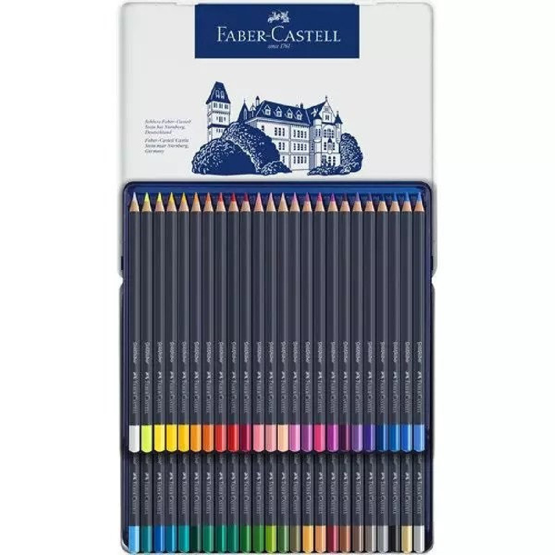 Faber Castell Goldfaber colour pencil, tin of 48 114748