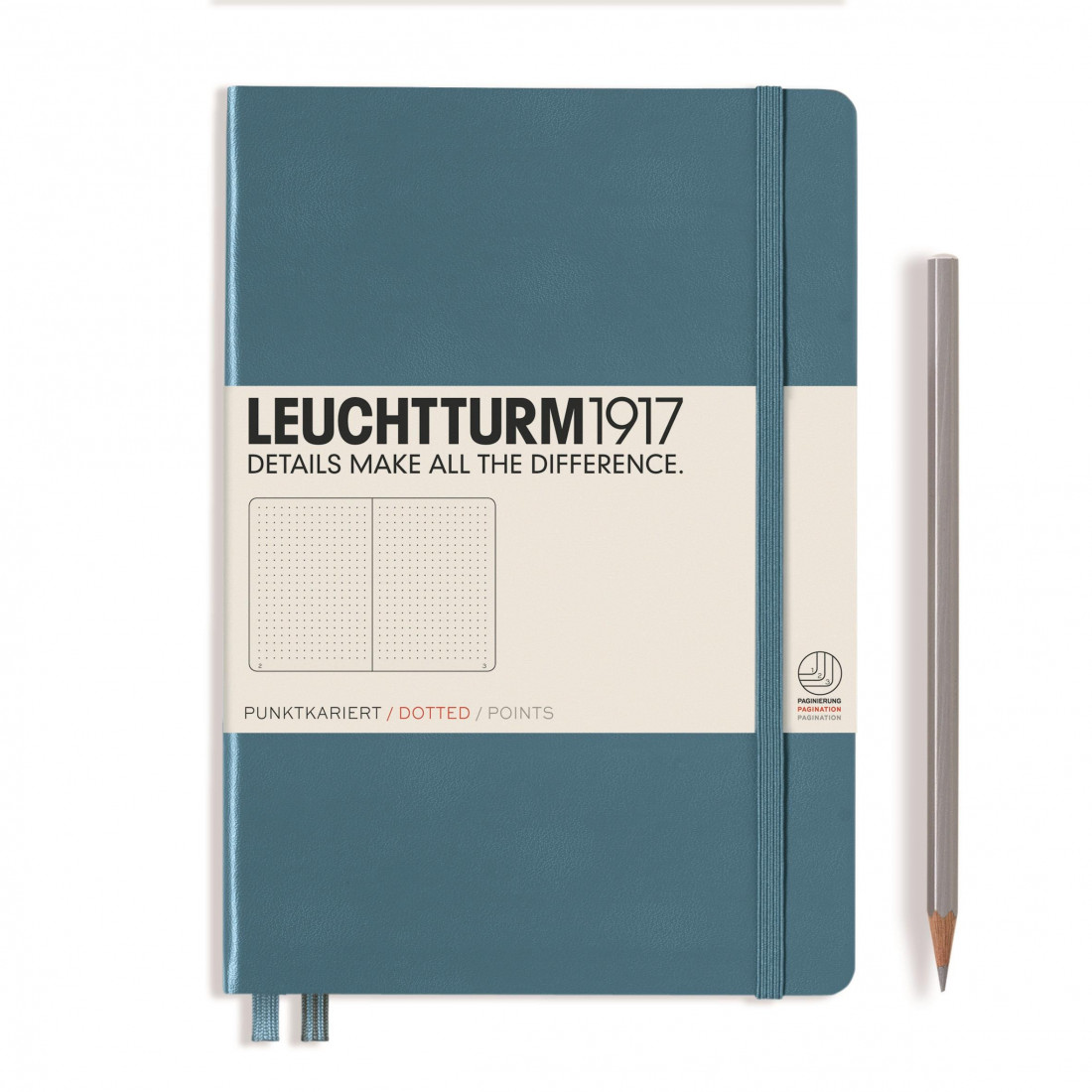 Leuchtturm 1917 Notebook A5 Stone Blue Hard Cover