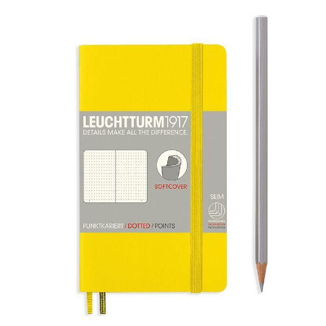 Leuchtturm 1917 Notebook A6 Lemon Dotted Soft Cover