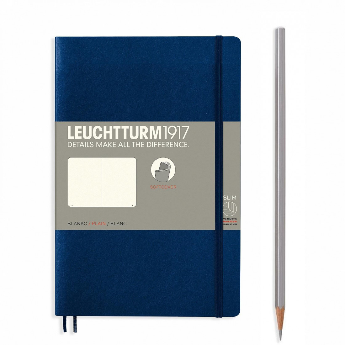 Leuchtturm 1917 Notebook A6 Navy Plain Soft Cover