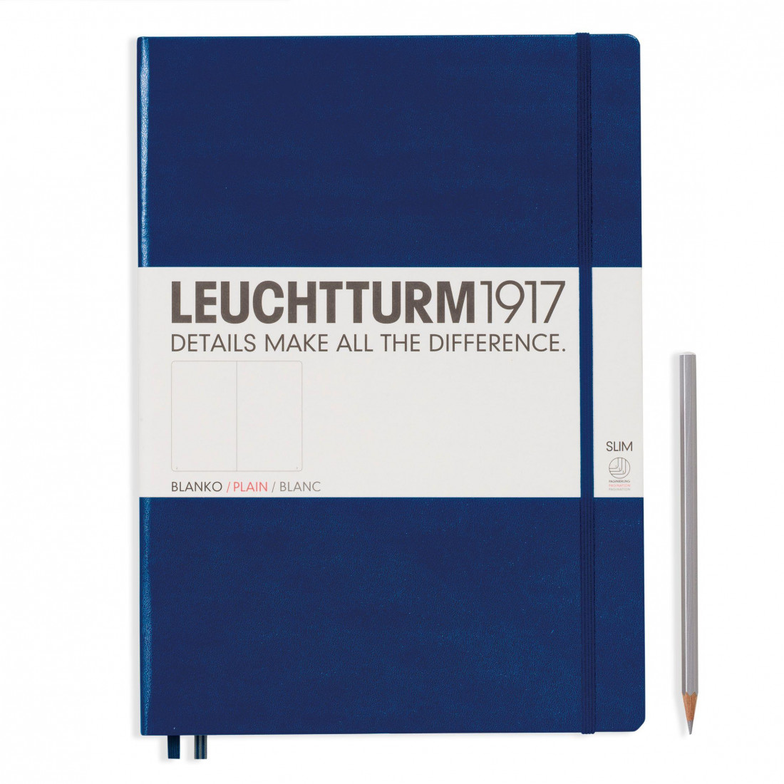Leuchtturm 1917 Notebook A4 plus Blue Plain Hard Cover
