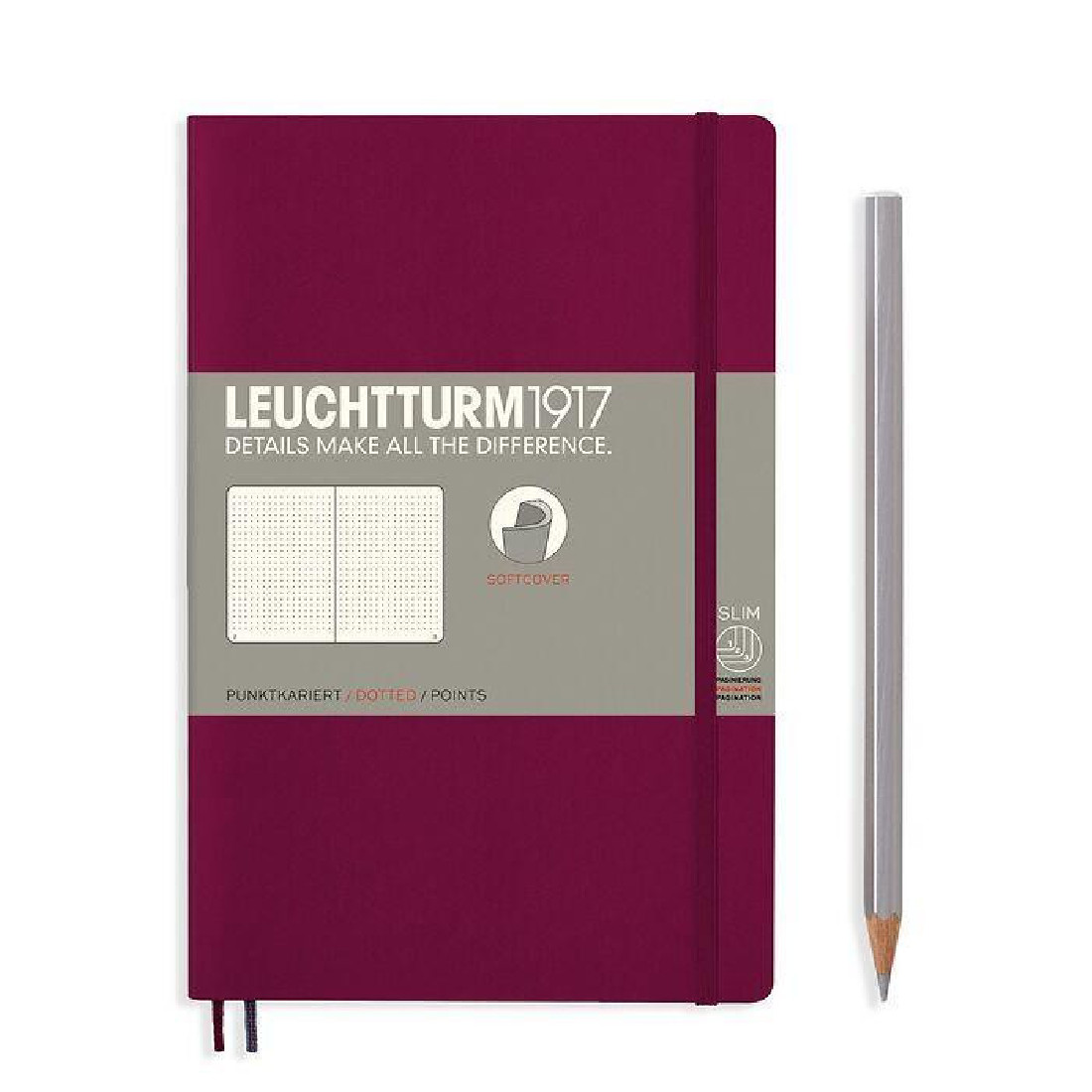 Leuchtturm 1917 B6 plus Paperback Port Red Dotted Soft Cover