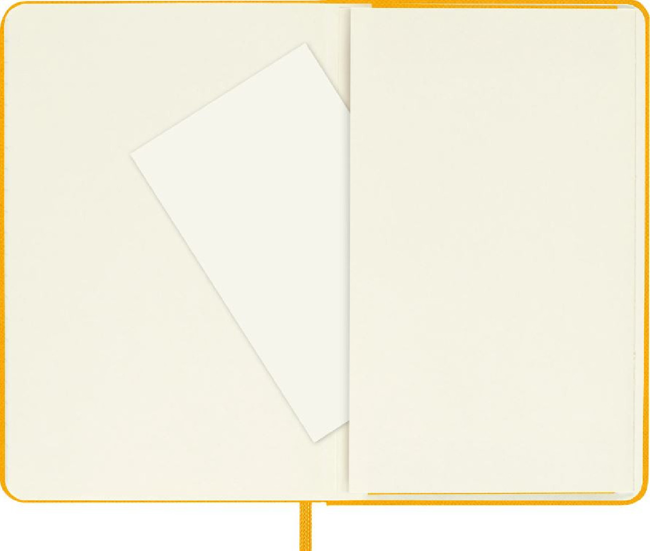 Notebook Pocket 9x14 Silk Orange Yellow Ruled Hard Cover Moleskine