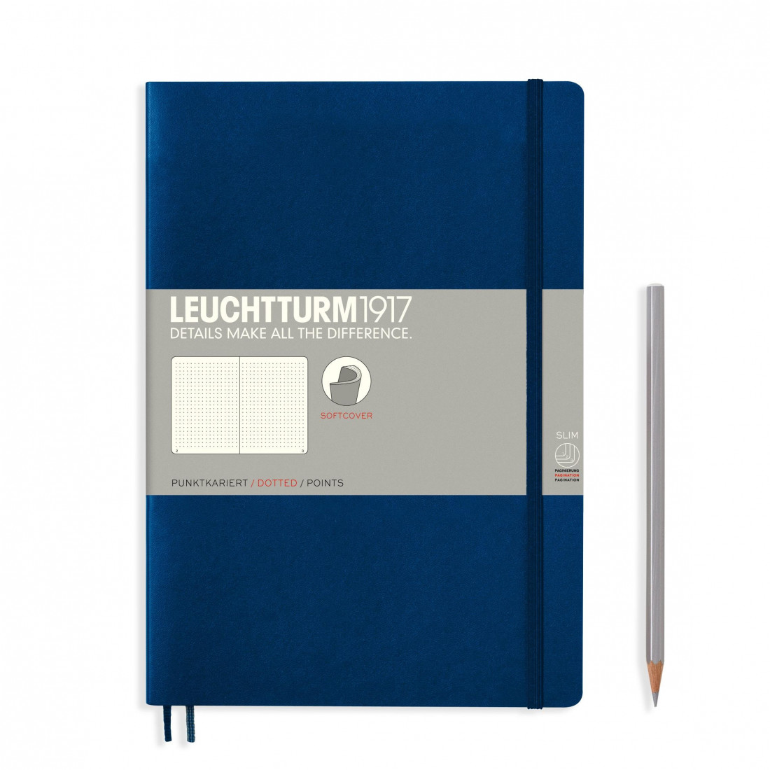 Leuchtturm 1917 Notebook B5 Navy Dotted Soft Cover