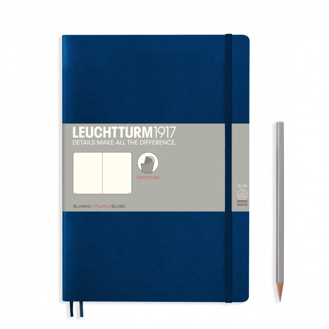 Leuchtturm 1917 Notebook B5 Navy Plain Soft Cover
