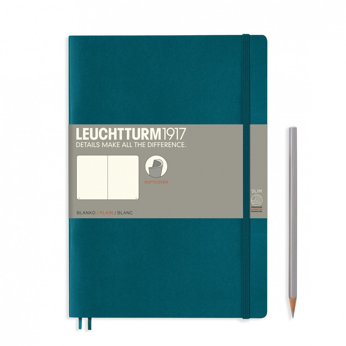 Leuchtturm 1917 Notebook B5 Pacific Green Plain Soft Cover