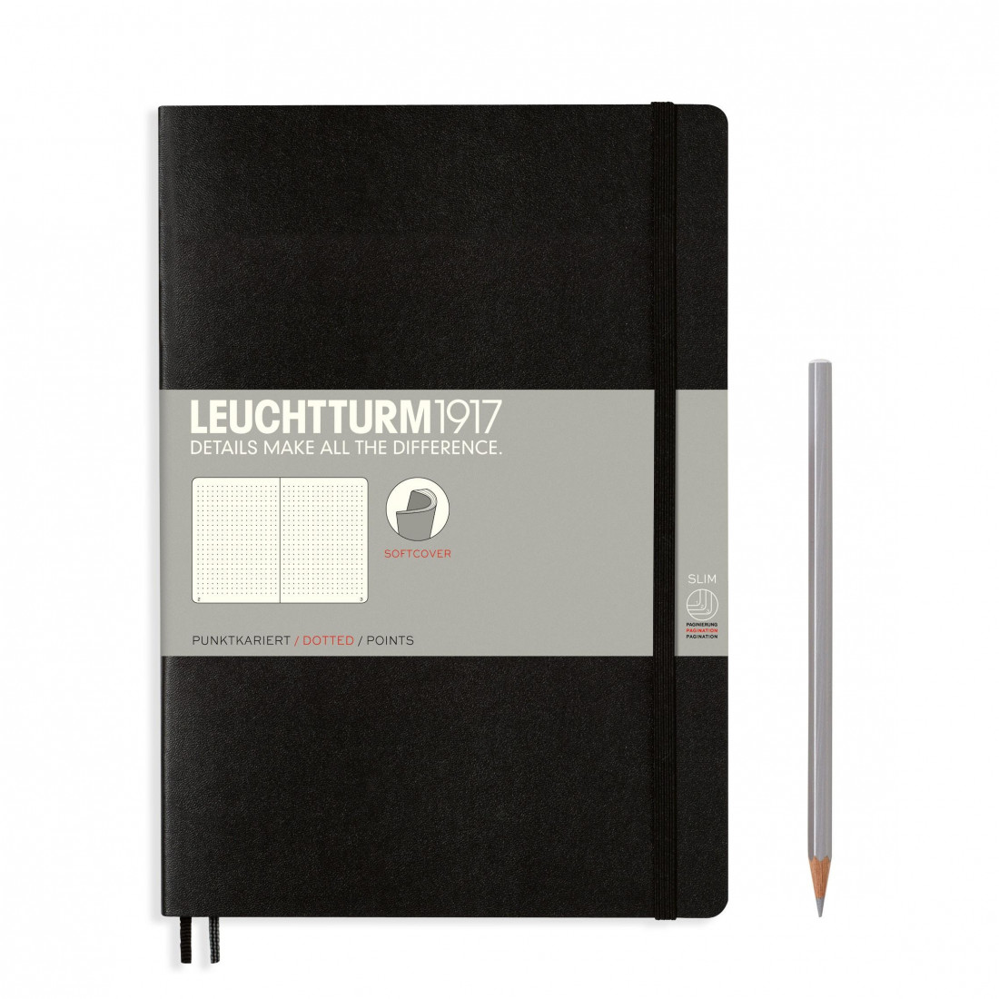 Leuchtturm 1917 Notebook B5 Black Dotted Soft Cover