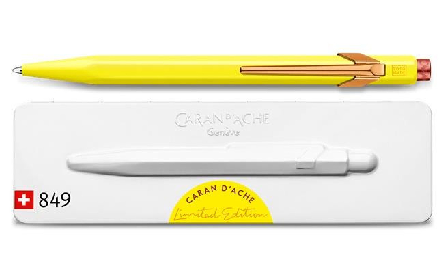 Caran dache Ballpoint Pen 849 claim your style canary yellow – Limited Edition