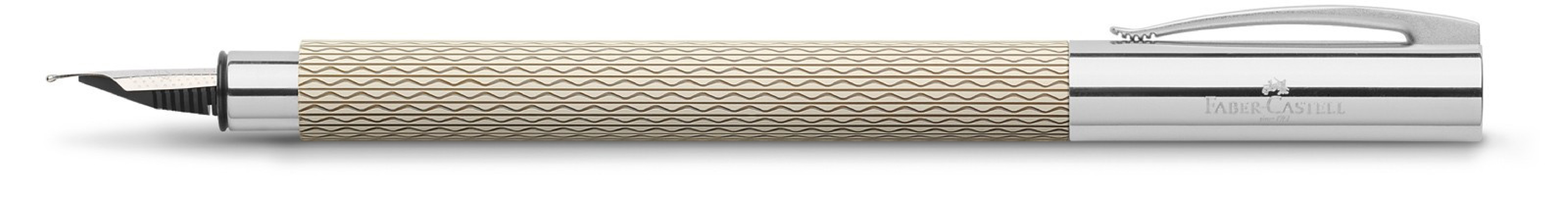 Faber Castell Ambition OpArt White Sand 149620 Fountain Pen