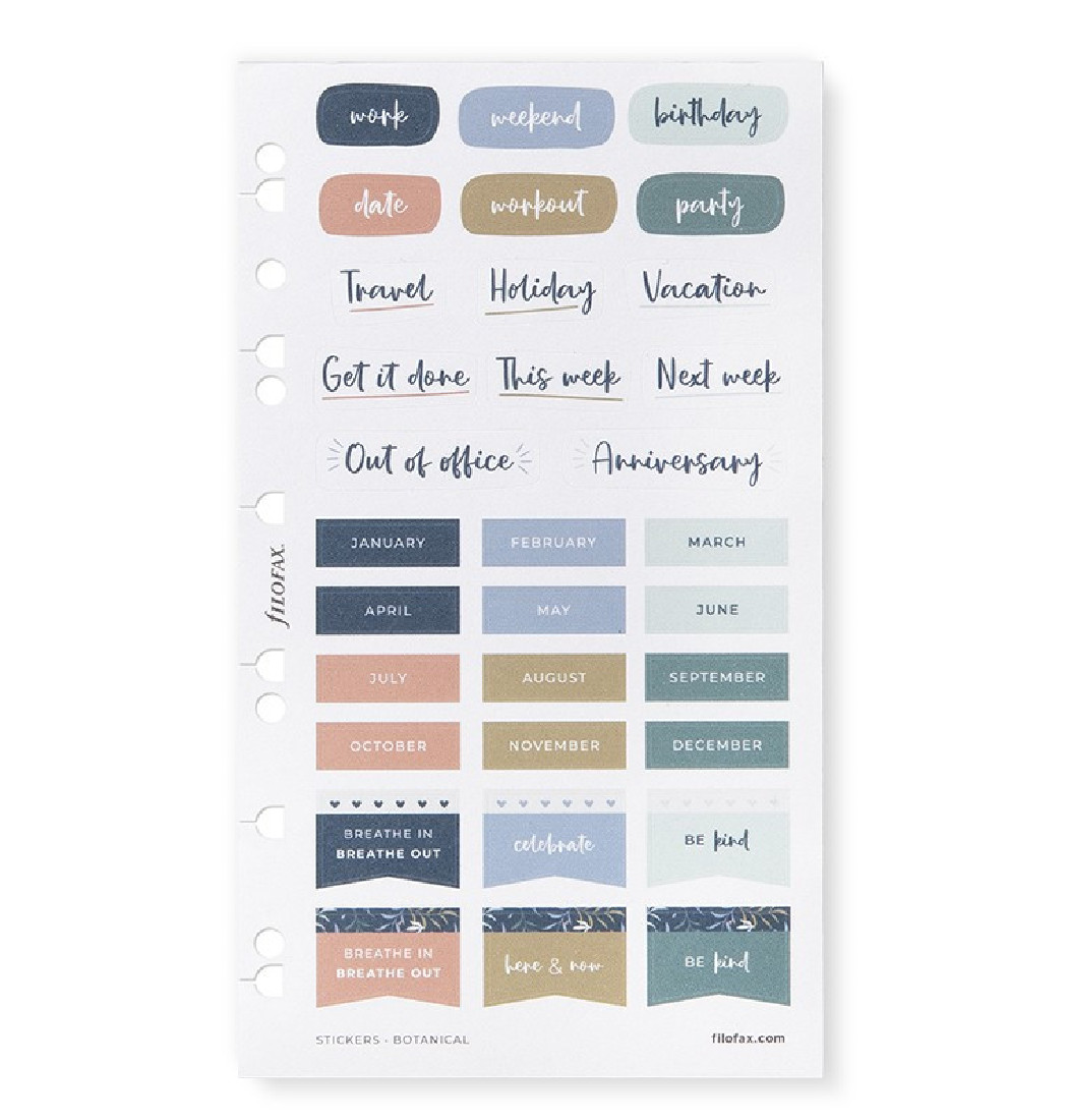 Botanical Stickers 132815  Filofax