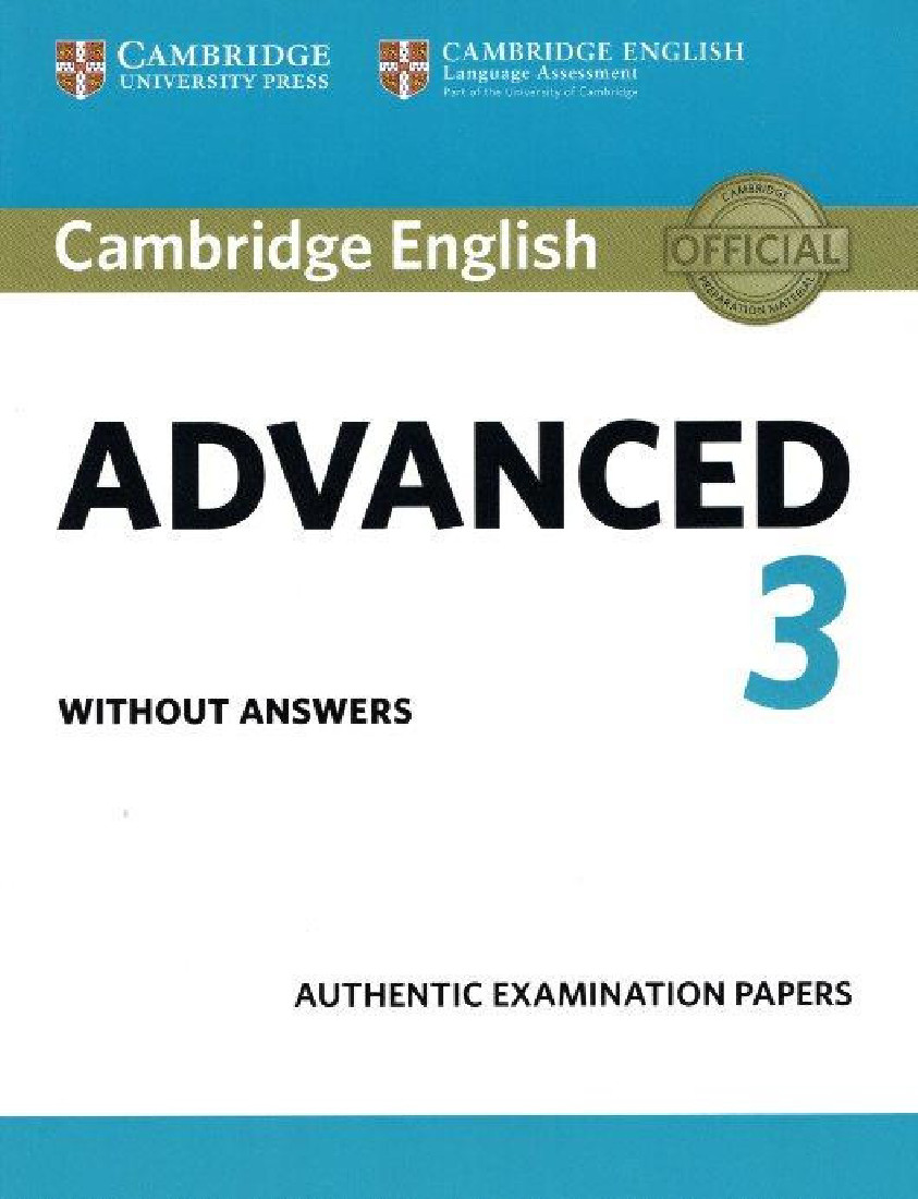 CAMBRIDGE ENGLISH ADVANCED 3 SB WO/A