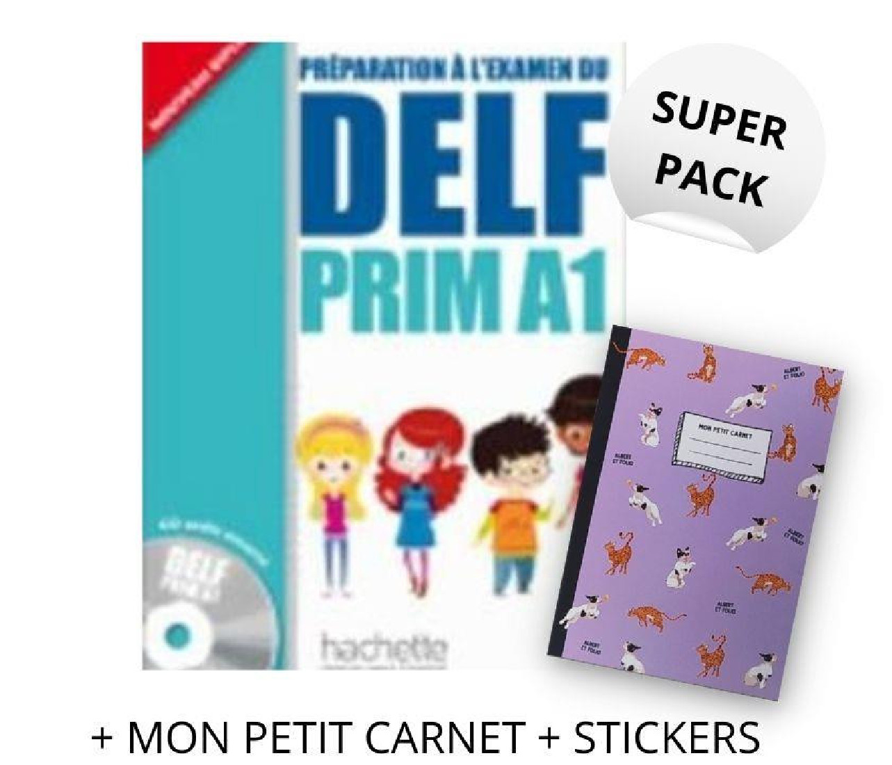 SUPER PACK: DELF PRIM A1 (+ MON PETIT CARNET + STICKERS)