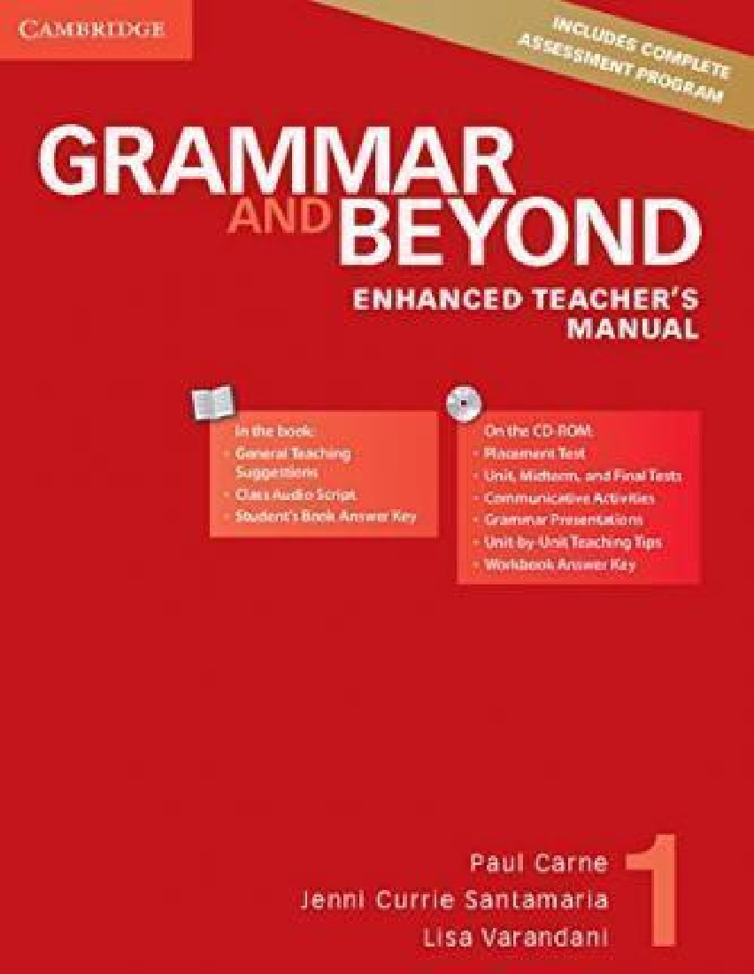 GRAMMAR & BEYOND 1 ENHANCED TEACHERS MANUAL (+ CD-ROM)