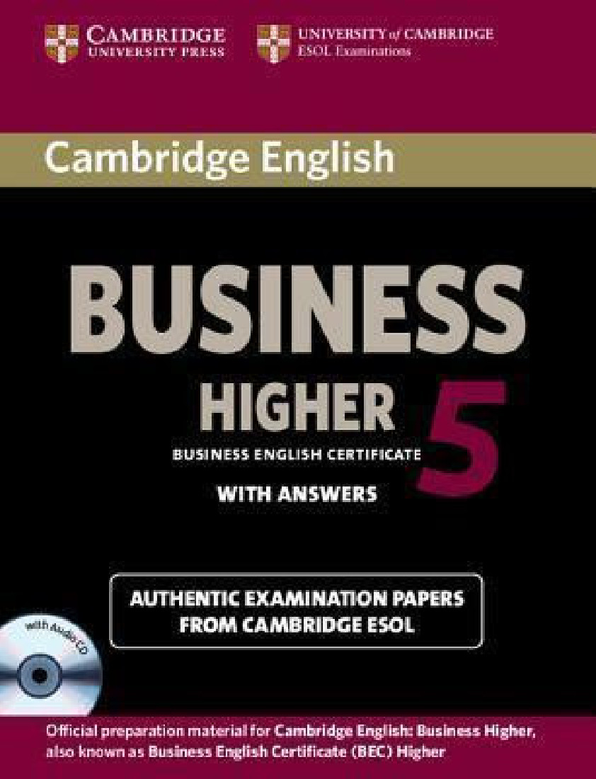 CAMBRIDGE ENGLISH BUSINESS HIGHER 5 SELF STUDY PACK