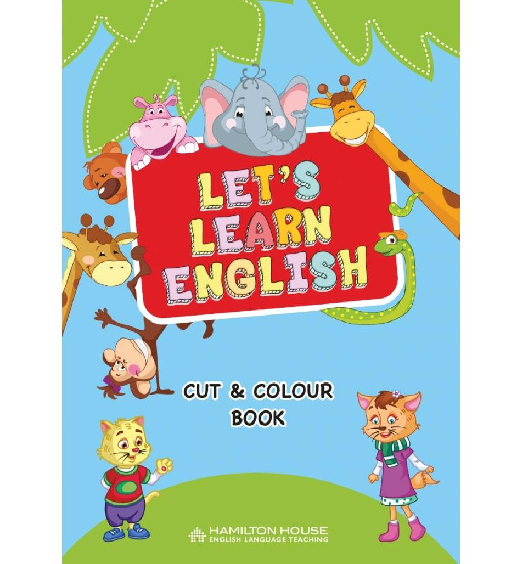LETS LEARN ENGLISH CUT & COLOUR BOOK