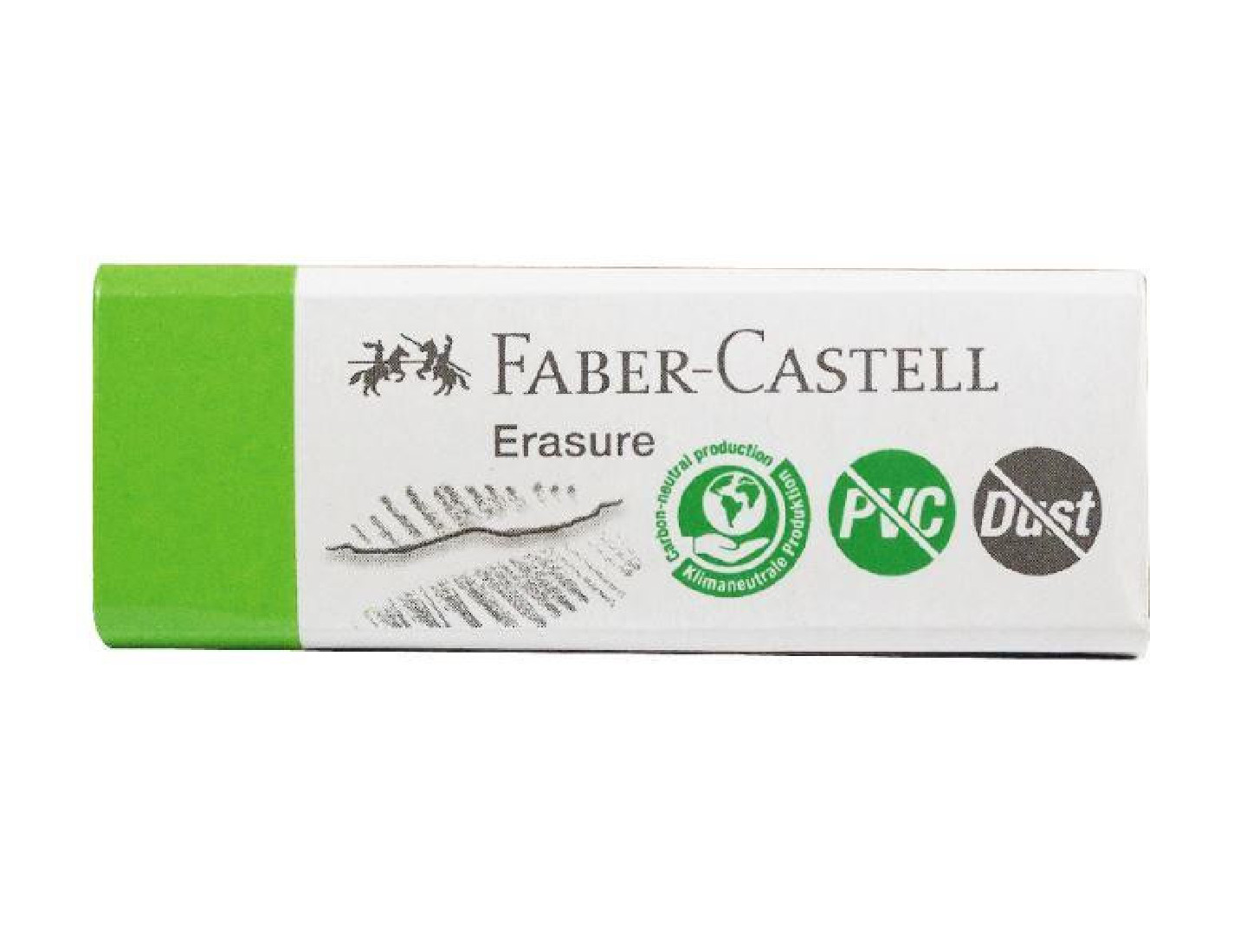 Faber Castell PVC Free Dust Free Green Eraser 187250