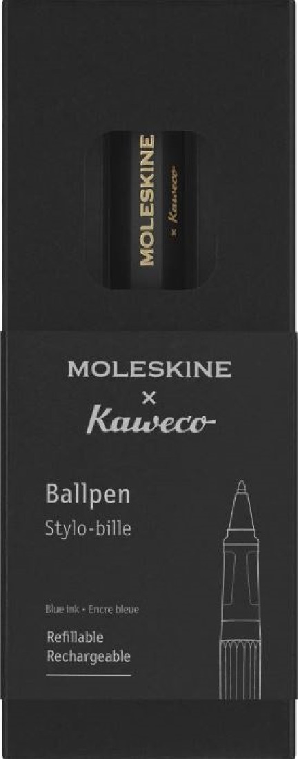 Kaweco and Moleskine black ballpen