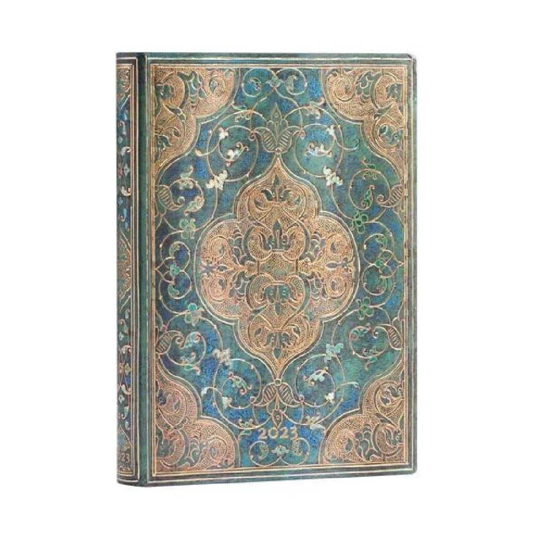 PAPERBLANKS DAILY DIARY 2023 MIDI TURQUOISE CHRONICLES 13X18