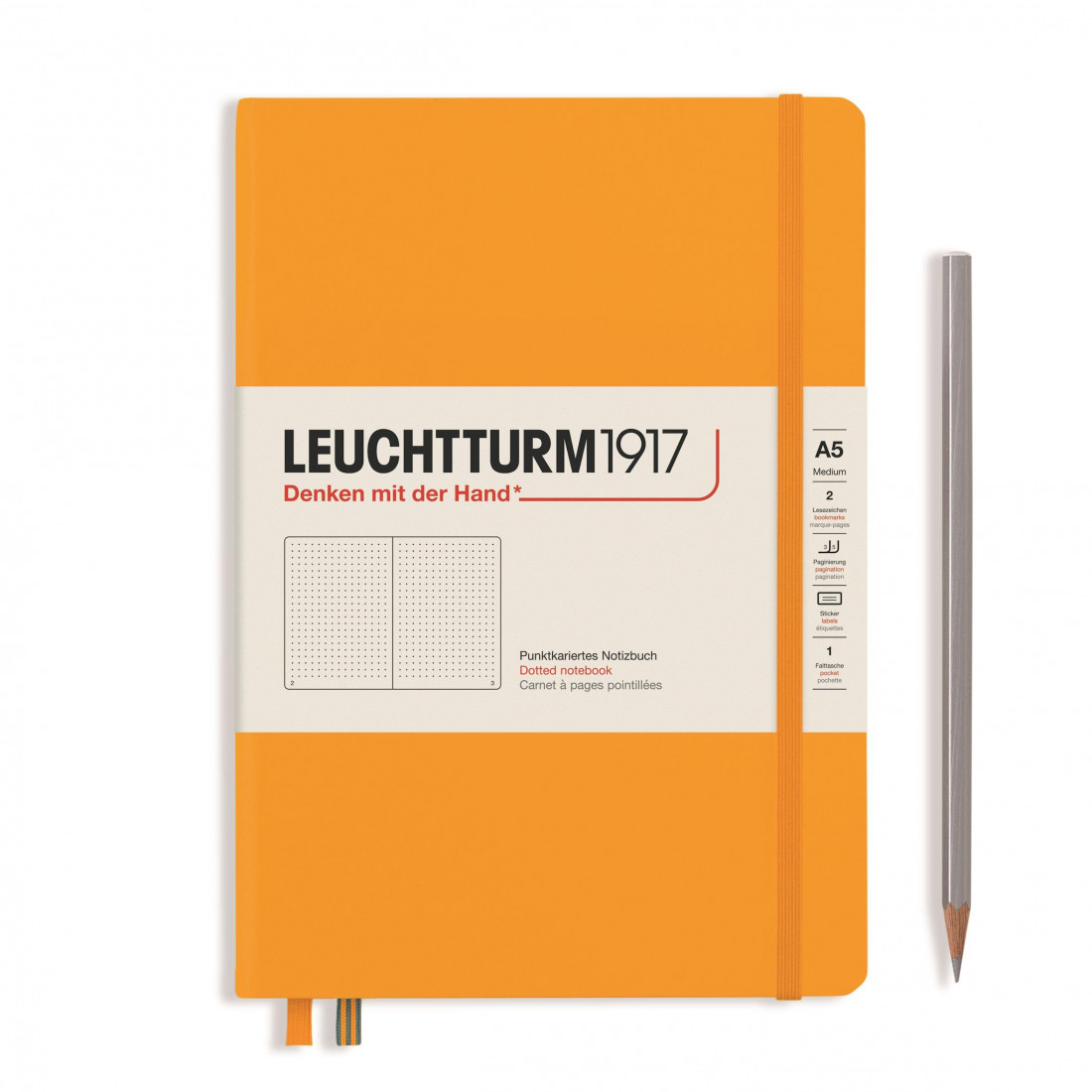 Leuchtturm 1917 Notebook A5 Rising Sun Dotted Hard Cover