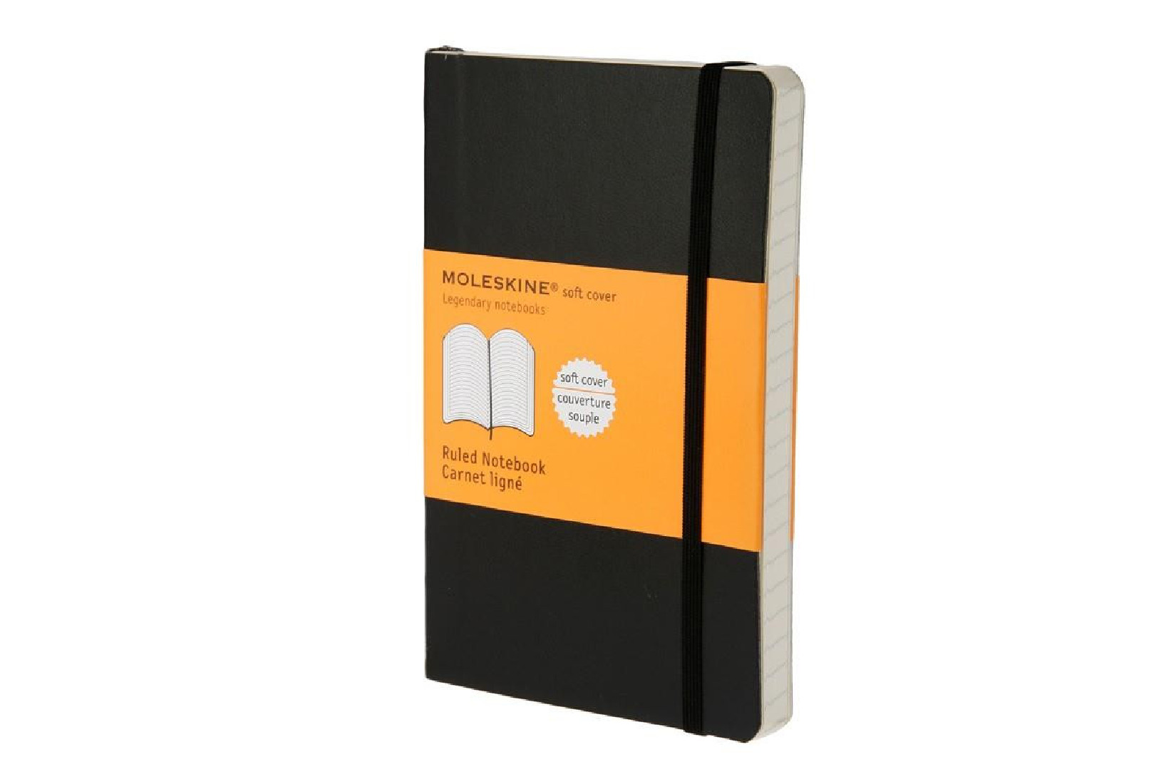 Notebook Pocket 9x14 Ruled Black Soft Cover Moleskine