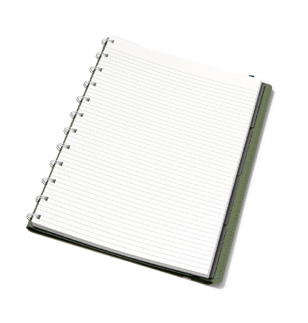 Filofax Notebook Refillable Ruled A4 21x29 Neutrals Jade 179527