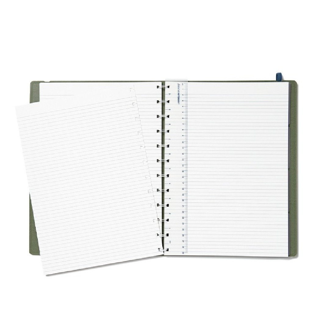 Filofax Notebook Refillable Ruled A4 21x29 Neutrals Jade 179527