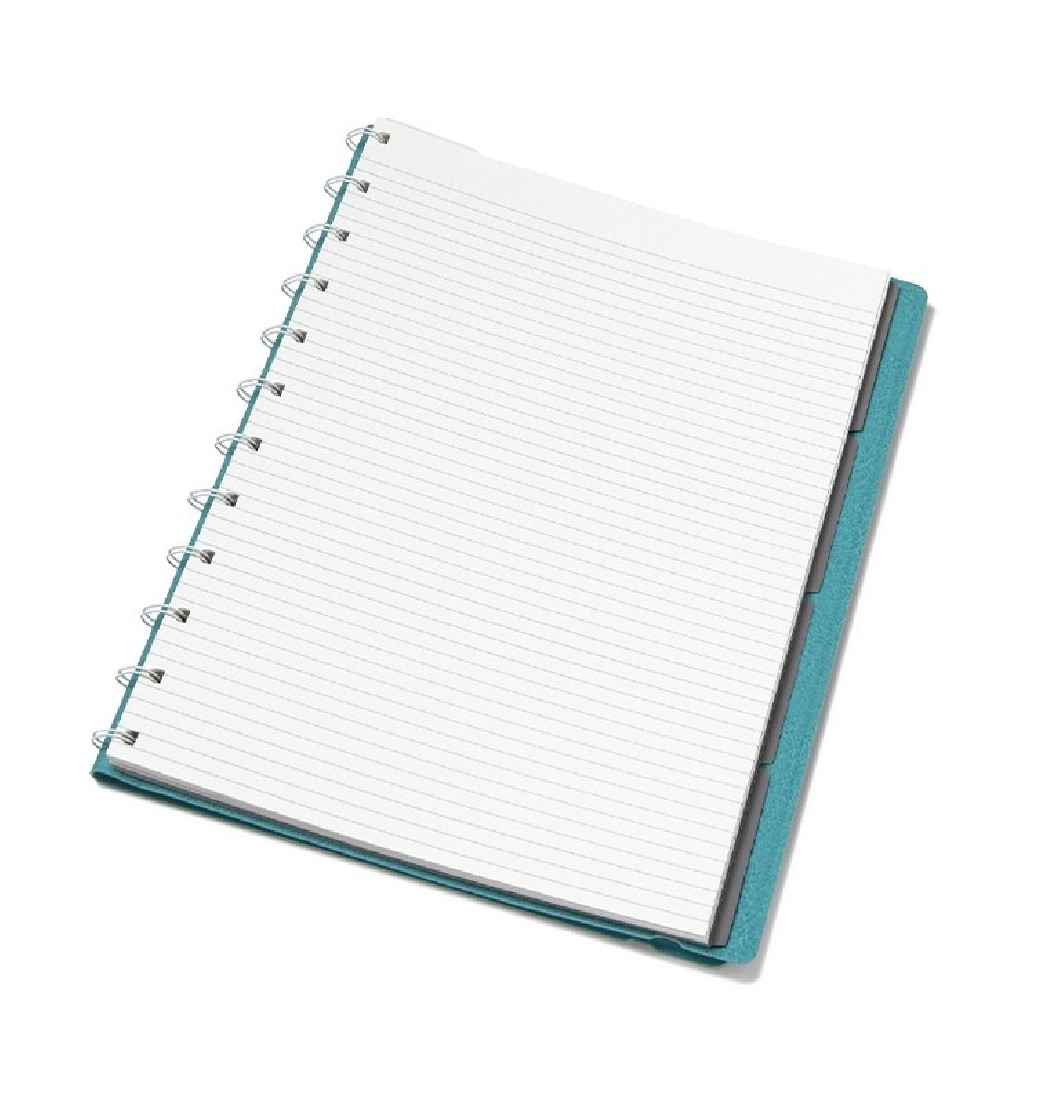 Notebook Refillable Ruled A4 Neutrals Teal 179523 Filofax