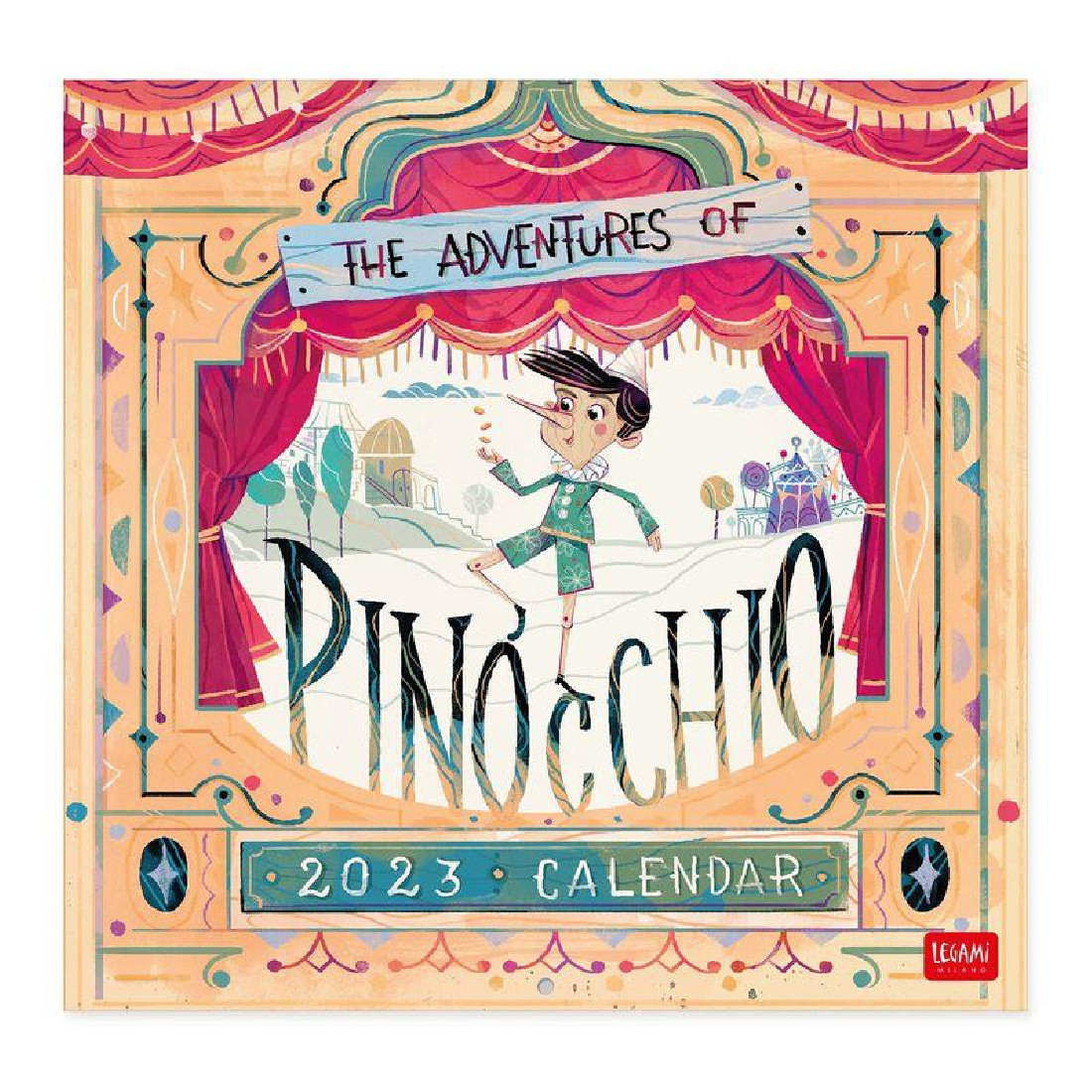Legami Wall Calendar 2023 Pinocchio 30 x 29 cm