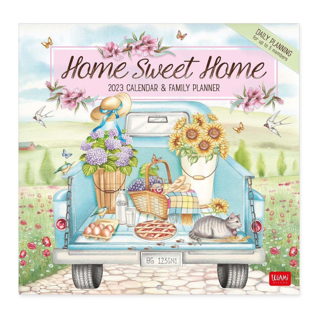 Legami Wall Calendar 2023 Home sweet Home 30 x 29 cm