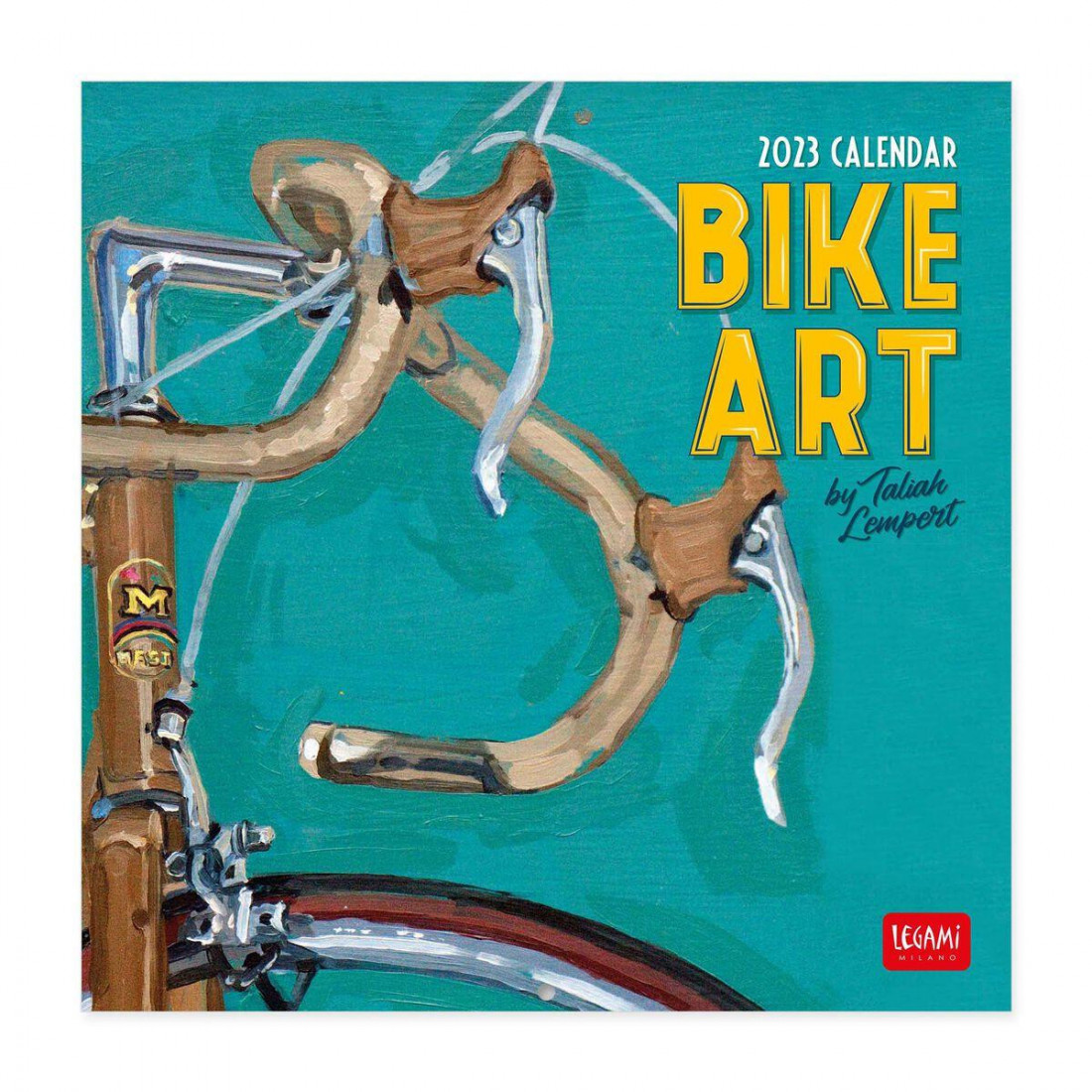 Legami Wall Calendar 2023 Bike Art 18 x 18 cm