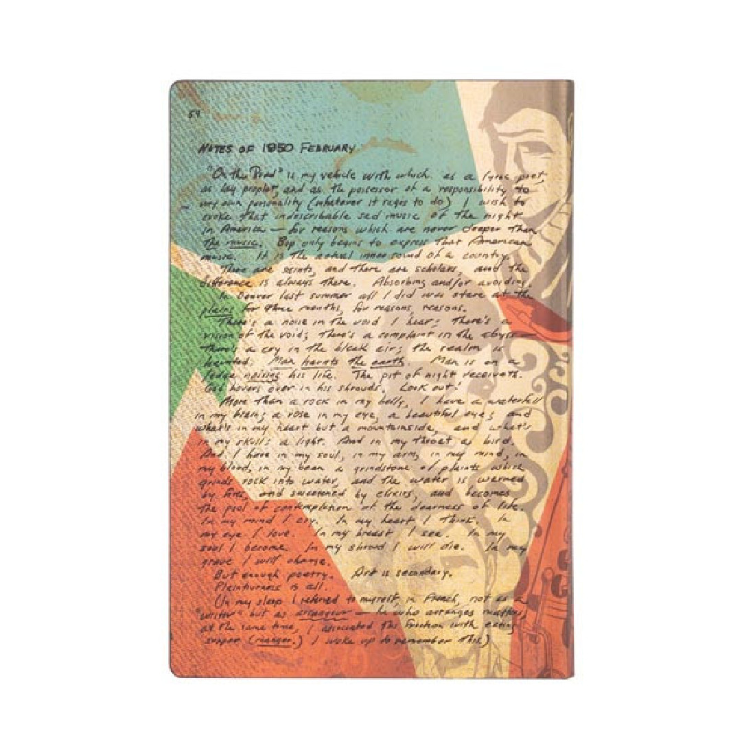 Notebook Flexi Mini 10 x14 (208 pages) Lined Kerouac, On the Road Paperblanks