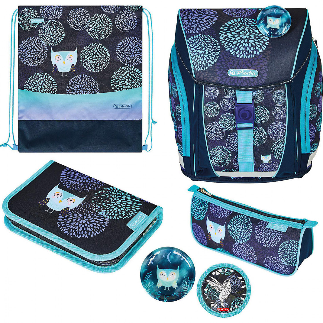 Σακίδιο πλάτης Δημοτικού FiloLight Plus Flower Owl 50037889 Herlitz (2026)