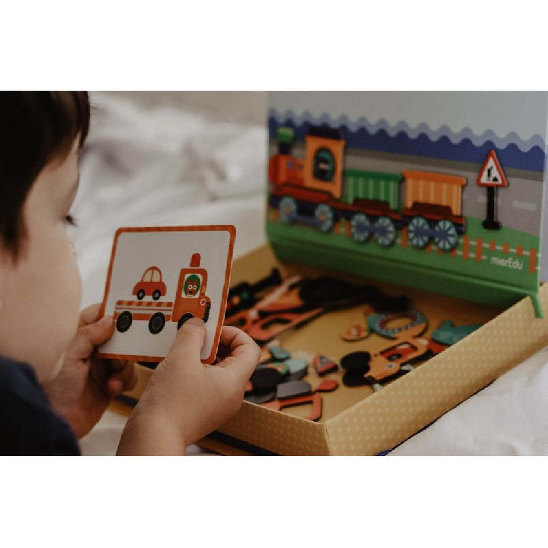 Μαγνητικό εκπαιδευτικό Puzzle Vehicles 00151 Mier Edu.